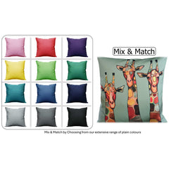 Olivia Rocco Giraffe Water-Resistant Cushion Covers, 43 x 43 cm