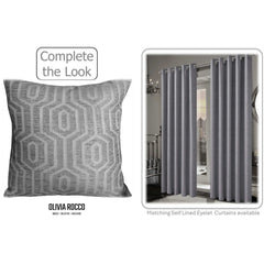 Olivia Rocco Paris Cushion Covers, Pack of 2, Grey, 43 x 43 cm