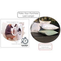 Olivia Rocco Leaf Sparkle Cushion Covers, Pack of 2, White, 43cm
