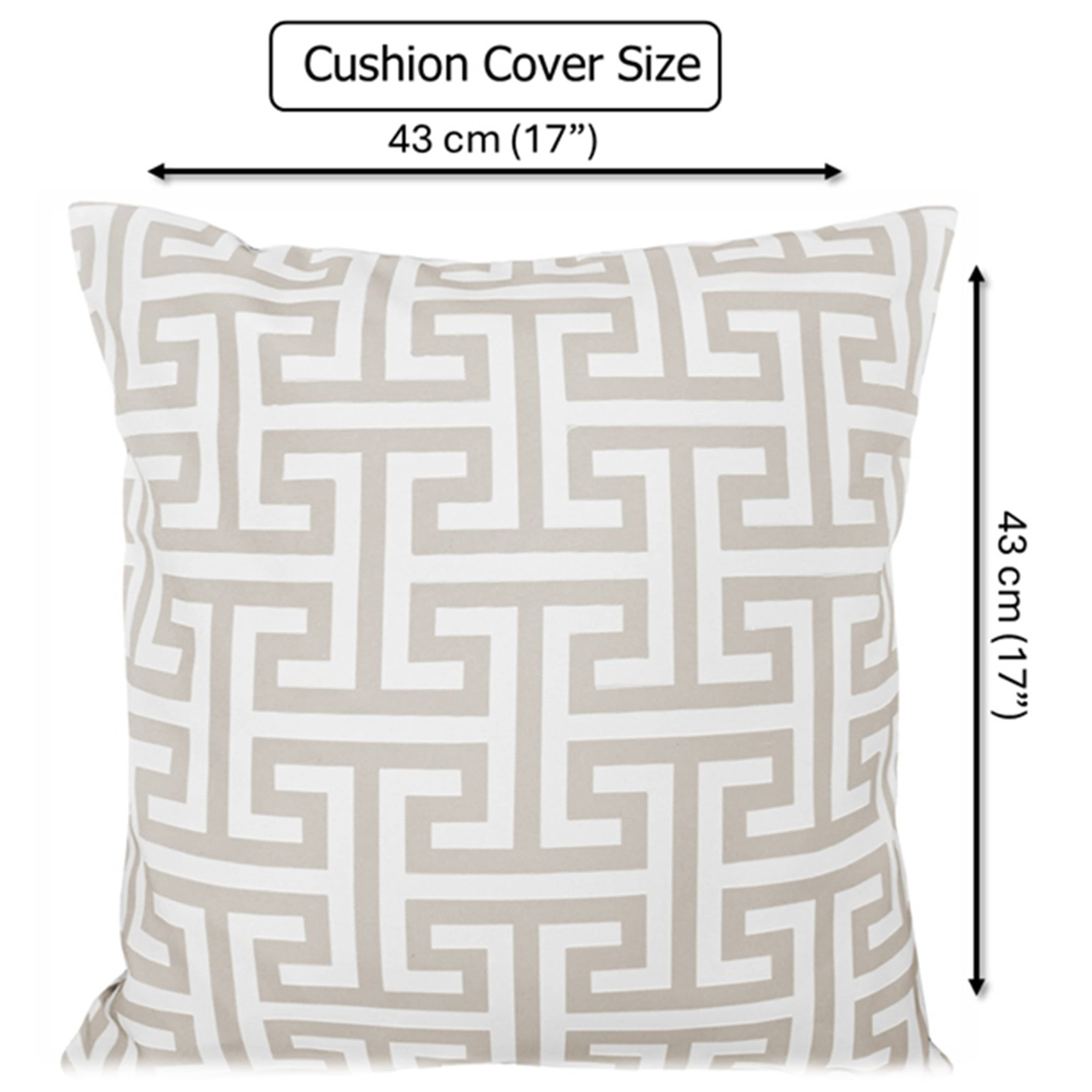 Olivia Rocco Milano Natural Water-Resistant Cushion Covers, 43 x 43 cm