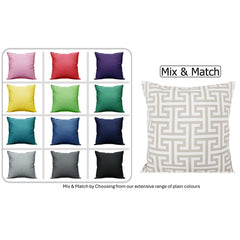 Olivia Rocco Milano Natural Water-Resistant Cushion Covers, 43 x 43 cm