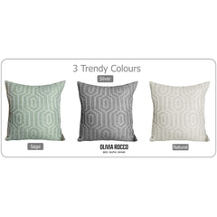Olivia Rocco Paris Cushion Covers, Pack of 2, Natural, 43 x 43 cm