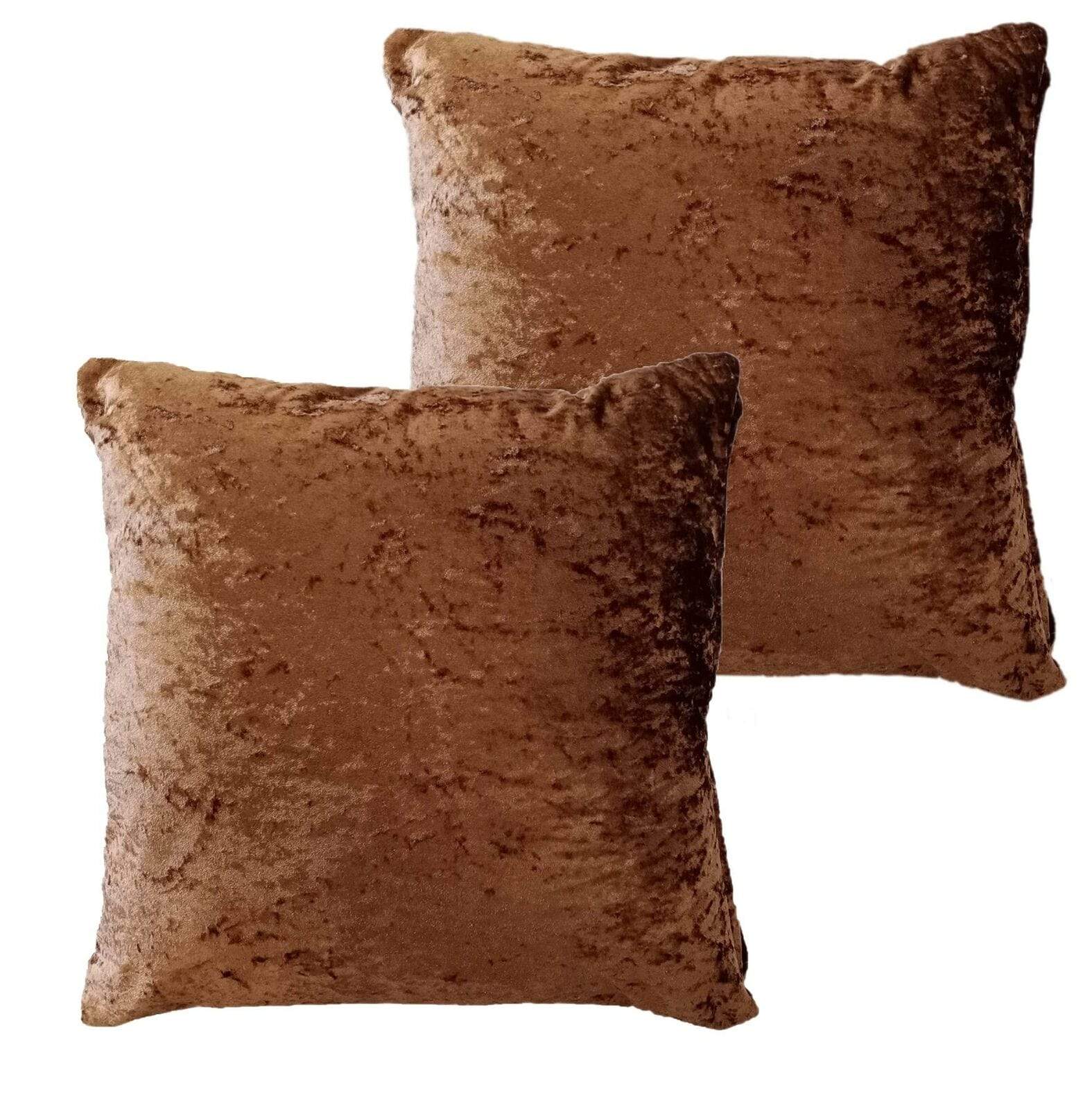 Olivia Rocco Crushed Velvet Cushion Covers, Pack of 2, 43 x 43 cm