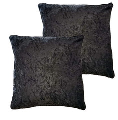 Olivia Rocco Crushed Velvet Cushion Covers, Pack of 2, 43 x 43 cm