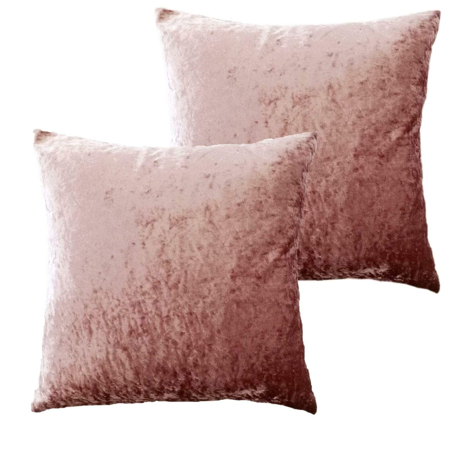 Olivia Rocco Crushed Velvet Cushion Covers, Pack of 2, 43 x 43 cm