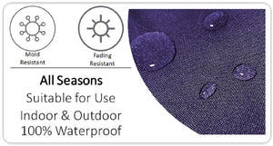 Olivia Rocco Dhalia Lilac Water-Resistant Cushion Covers, 43 x 43 cm
