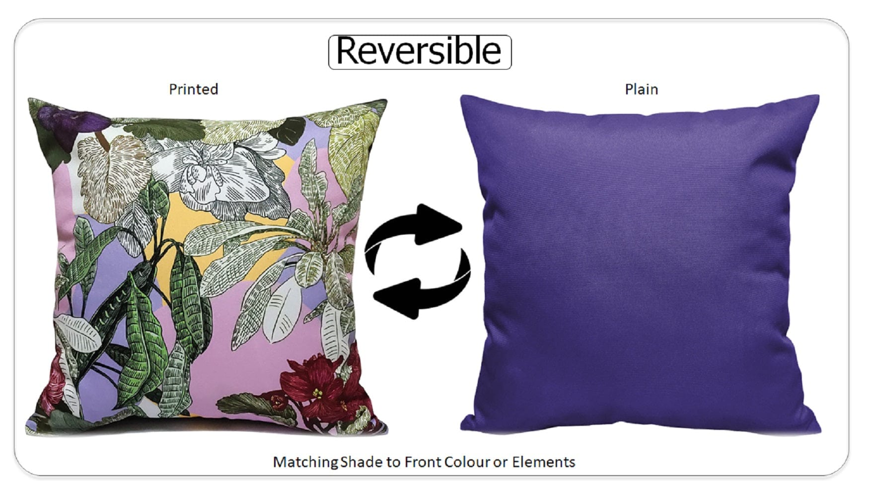 Olivia Rocco Dhalia Lilac Water-Resistant Cushion Covers, 43 x 43 cm