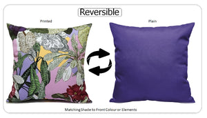 Olivia Rocco Dhalia Lilac Water-Resistant Cushion Covers, 43 x 43 cm