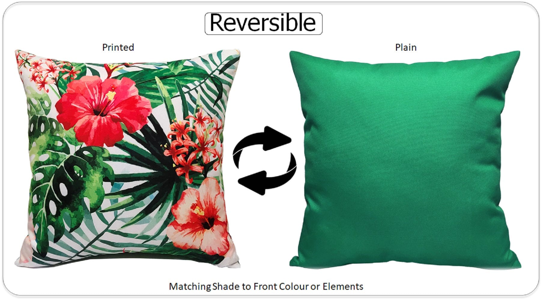 Olivia Rocco Gardenia Water-Resistant Cushion Covers, 43 x 43 cm