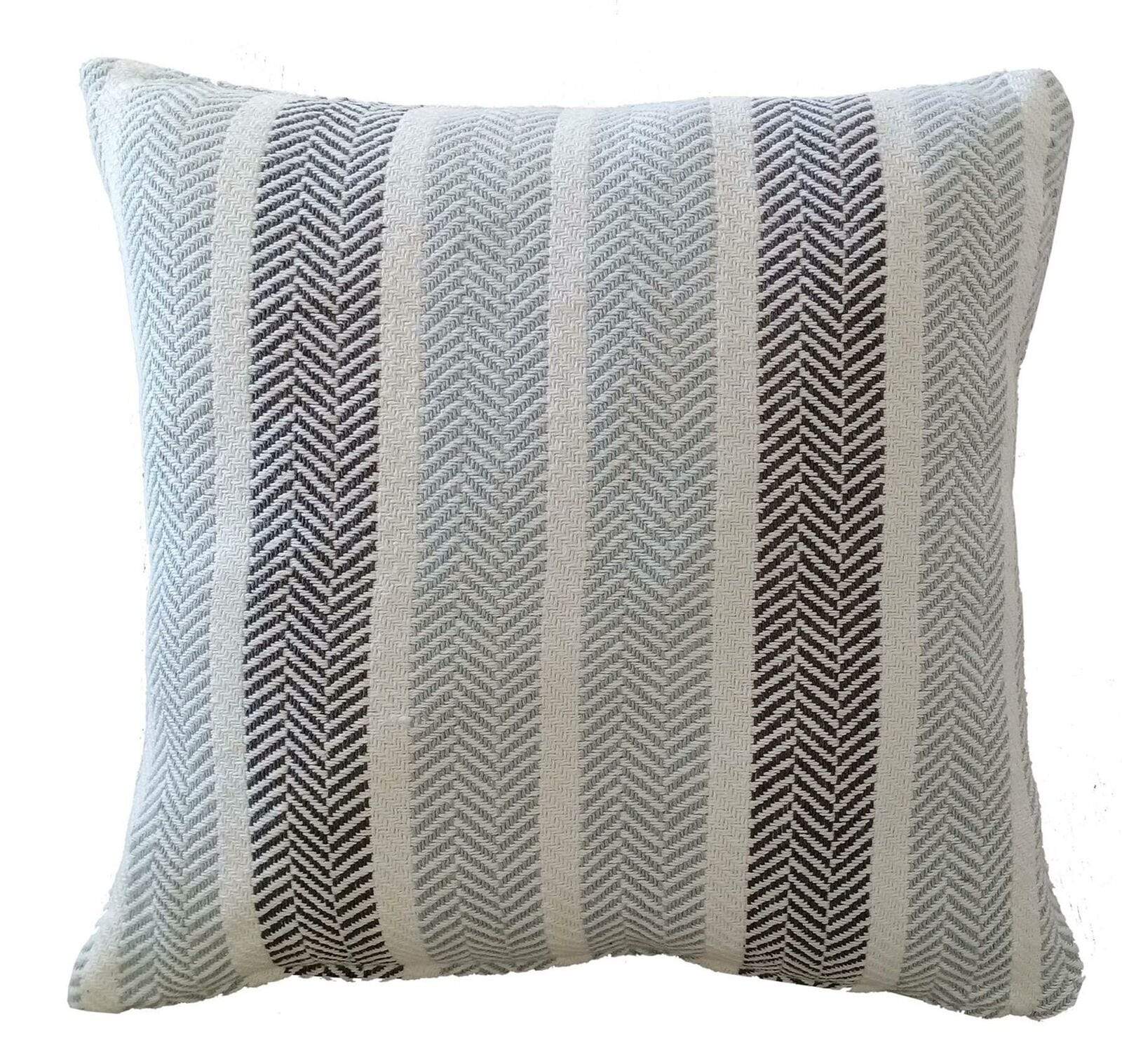 Olivia Rocco Striped Indian Cotton Cushion Covers, Two Sizes