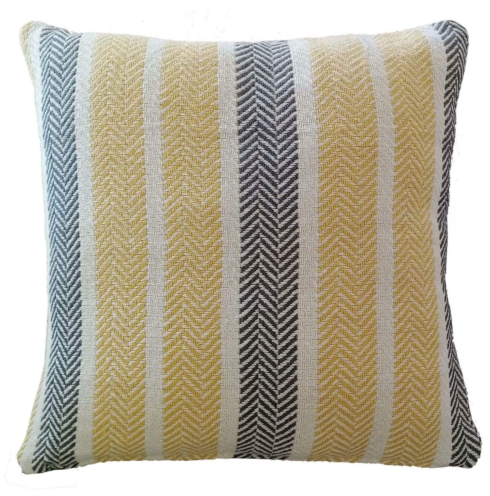 Olivia Rocco Striped Indian Cotton Cushion Covers, Two Sizes