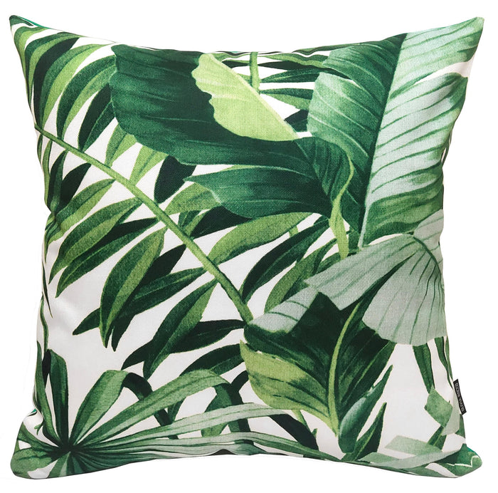 Olivia Rocco Jamil Green Water-Resistant Cushion Covers, 43 x 43 cm, Jamil Green