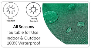 Olivia Rocco Jamil Green Water-Resistant Cushion Covers, 43 x 43 cm