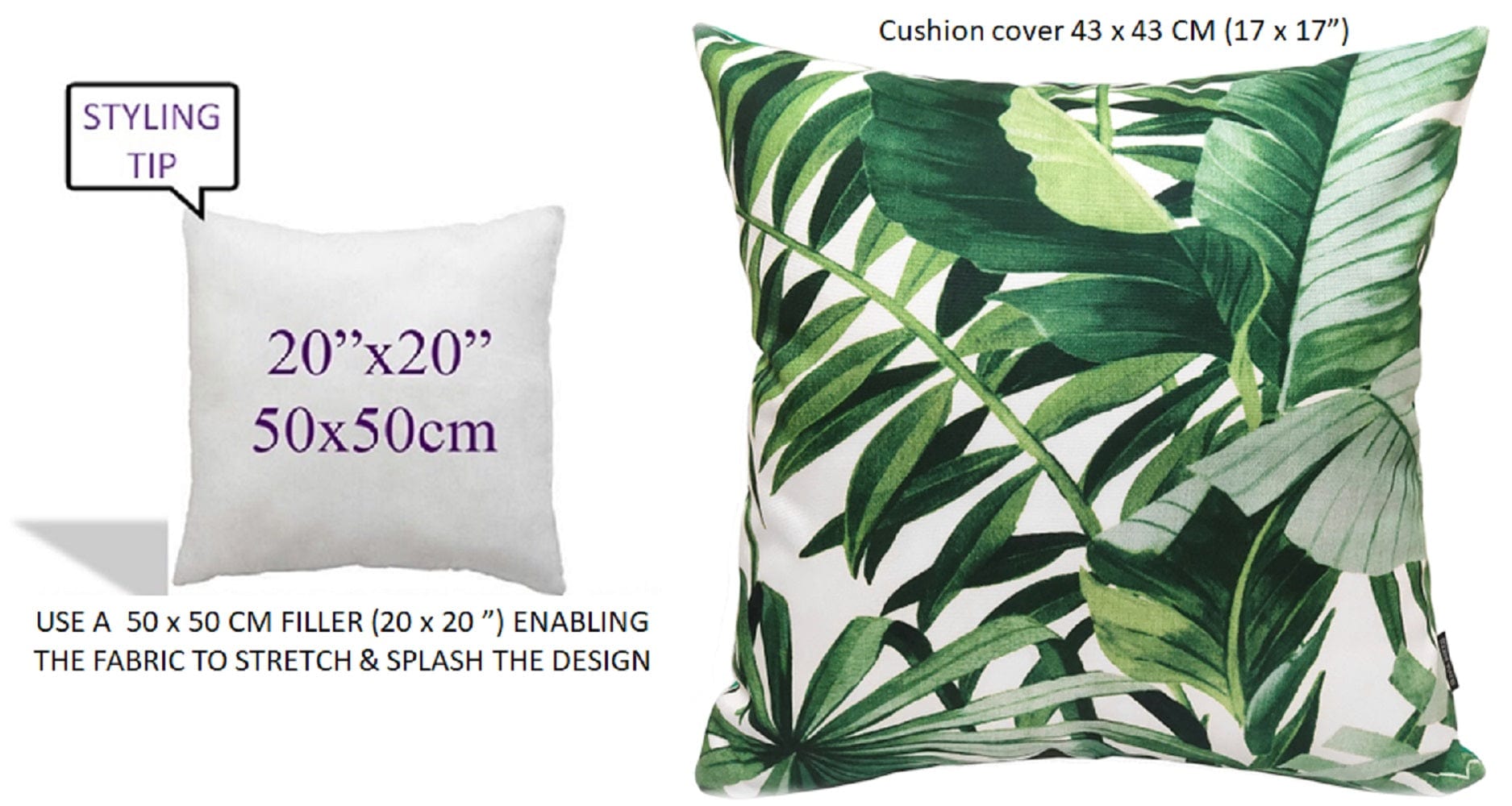 Olivia Rocco Jamil Green Water-Resistant Cushion Covers, 43 x 43 cm