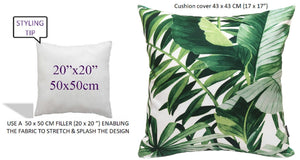 Olivia Rocco Jamil Green Water-Resistant Cushion Covers, 43 x 43 cm