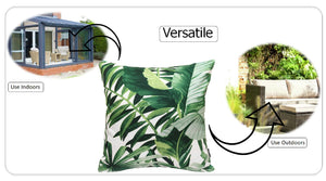 Olivia Rocco Jamil Green Water-Resistant Cushion Covers, 43 x 43 cm