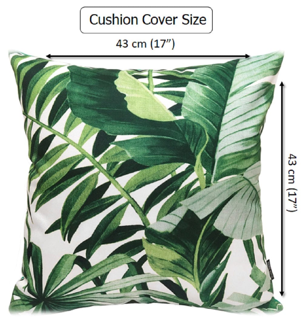 Olivia Rocco Jamil Green Water-Resistant Cushion Covers, 43 x 43 cm