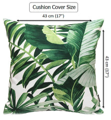 Olivia Rocco Jamil Green Water-Resistant Cushion Covers, 43 x 43 cm
