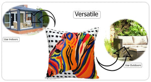 Olivia Rocco Kampala Orange Water-Resistant Cushion Covers, 43 x 43 cm
