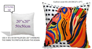 Olivia Rocco Kampala Orange Water-Resistant Cushion Covers, 43 x 43 cm