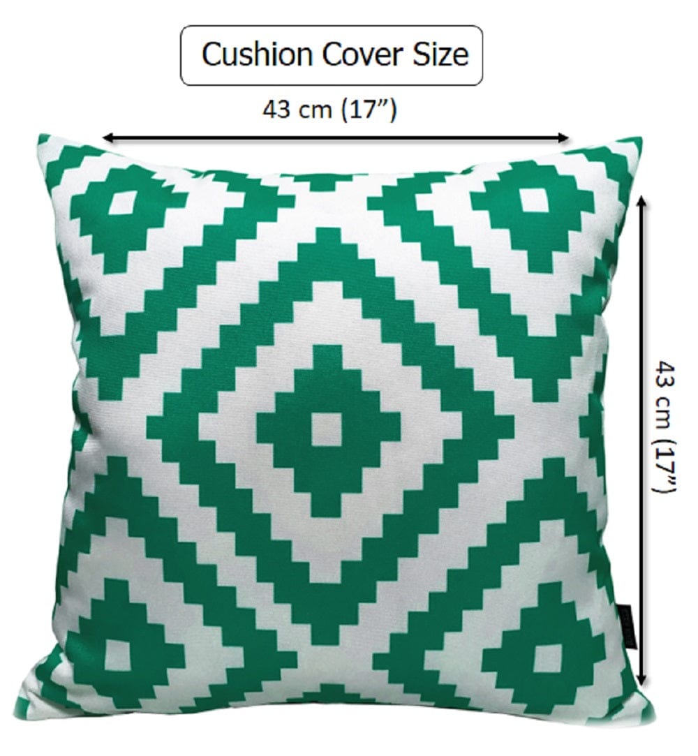 Olivia Rocco Nairobi Lime Green Water-Resistant Cushion Covers, 43cm