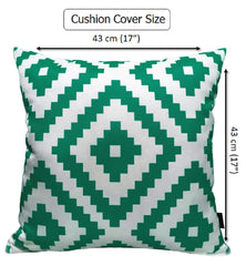 Olivia Rocco Nairobi Lime Green Water-Resistant Cushion Covers, 43cm
