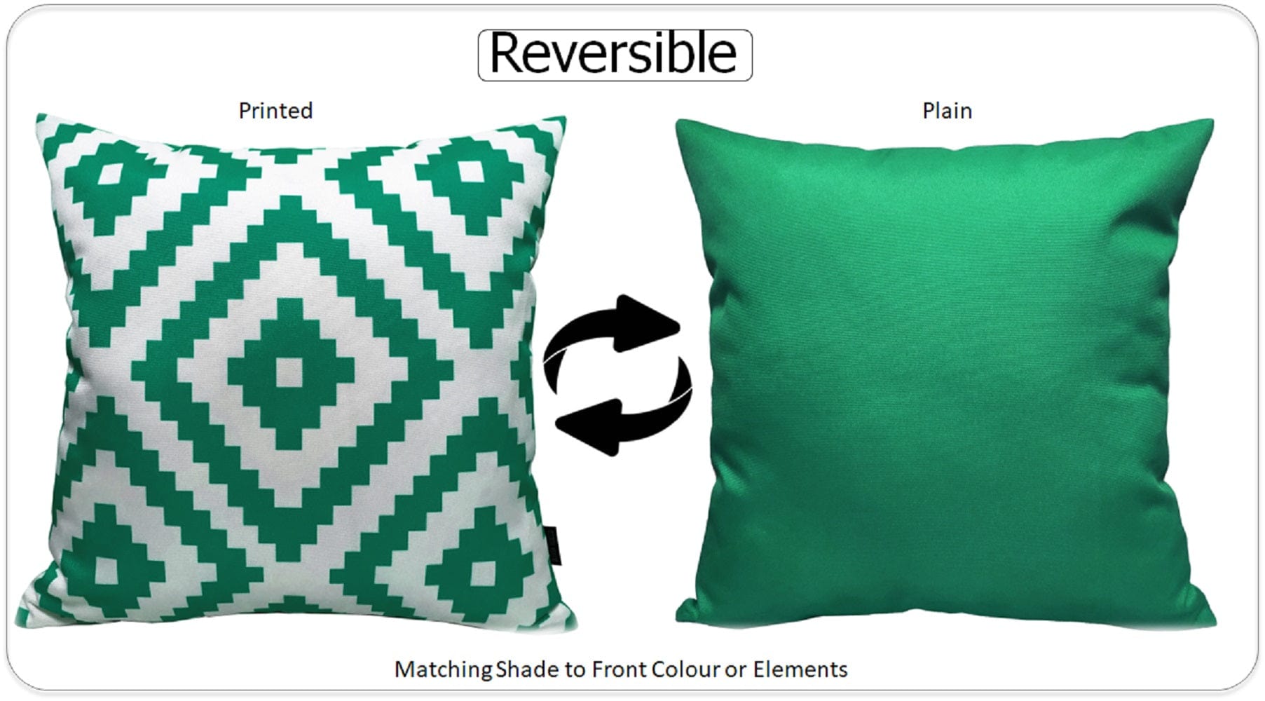 Olivia Rocco Nairobi Lime Green Water-Resistant Cushion Covers, 43cm
