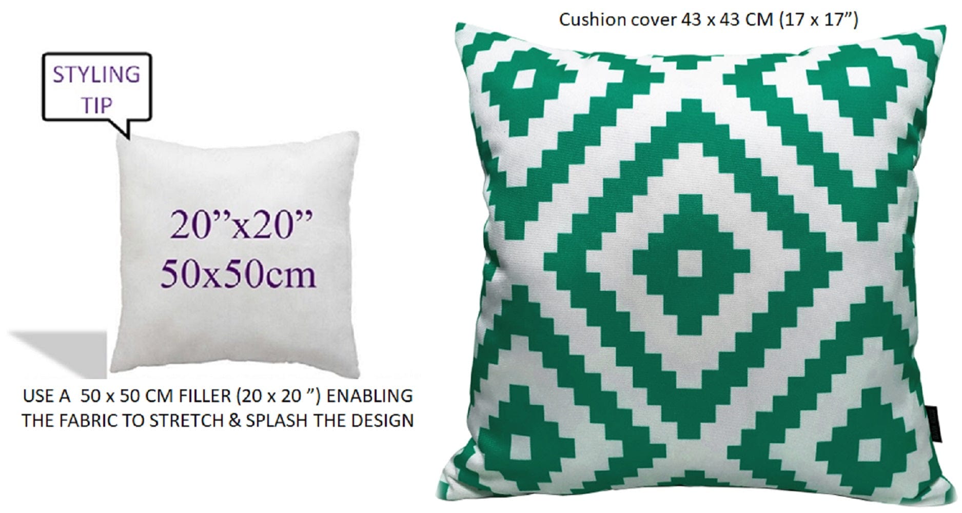 Olivia Rocco Nairobi Lime Green Water-Resistant Cushion Covers, 43cm