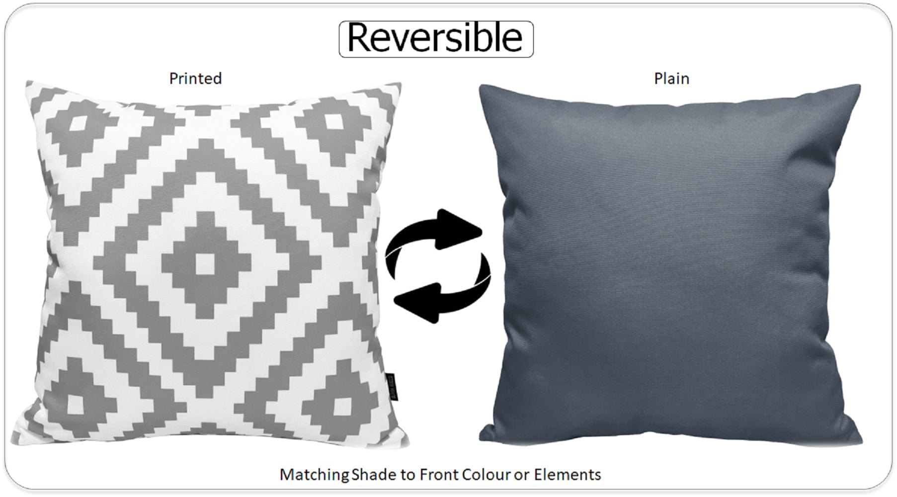 Olivia Rocco Nairobi Silver Water-Resistant Cushion Covers, 43 x 43 cm