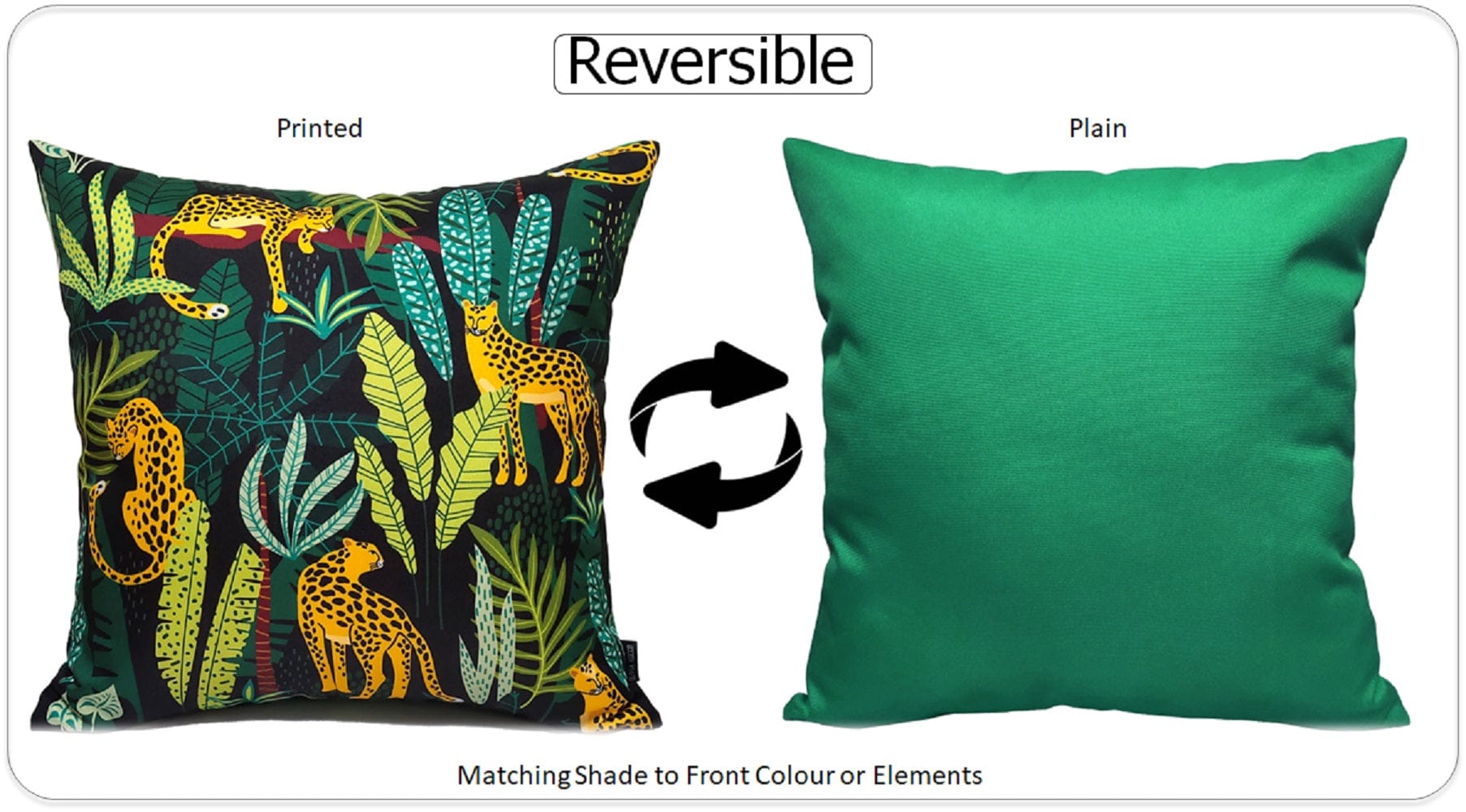 Olivia Rocco Safari Water-Resistant Cushion Covers, 43 x 43 cm