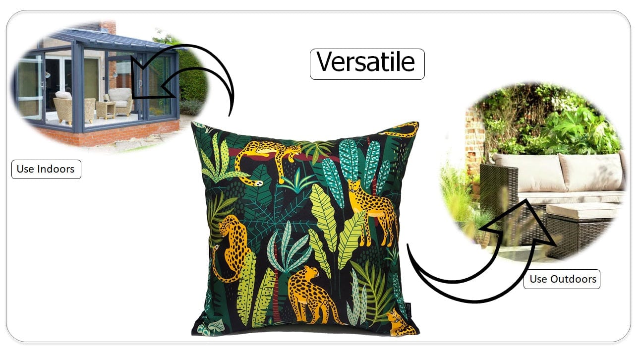 Olivia Rocco Safari Water-Resistant Cushion Covers, 43 x 43 cm