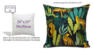 Olivia Rocco Safari Water-Resistant Cushion Covers, 43 x 43 cm