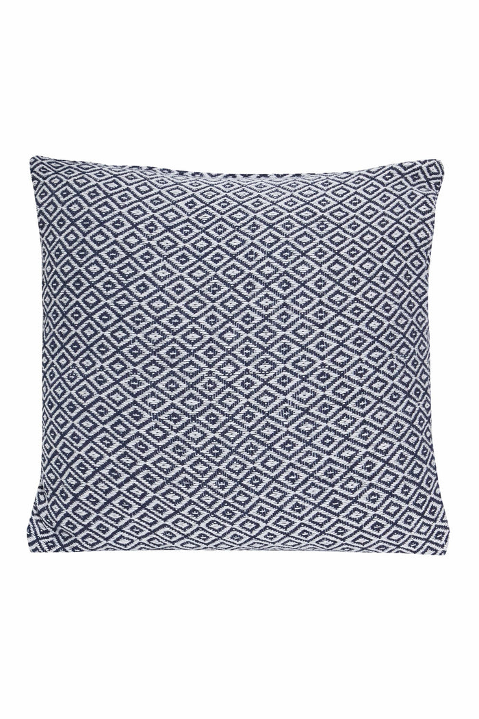 Olivia Rocco Regal 100% Indian Cotton Cushion Covers, Two Sizes, Navy
