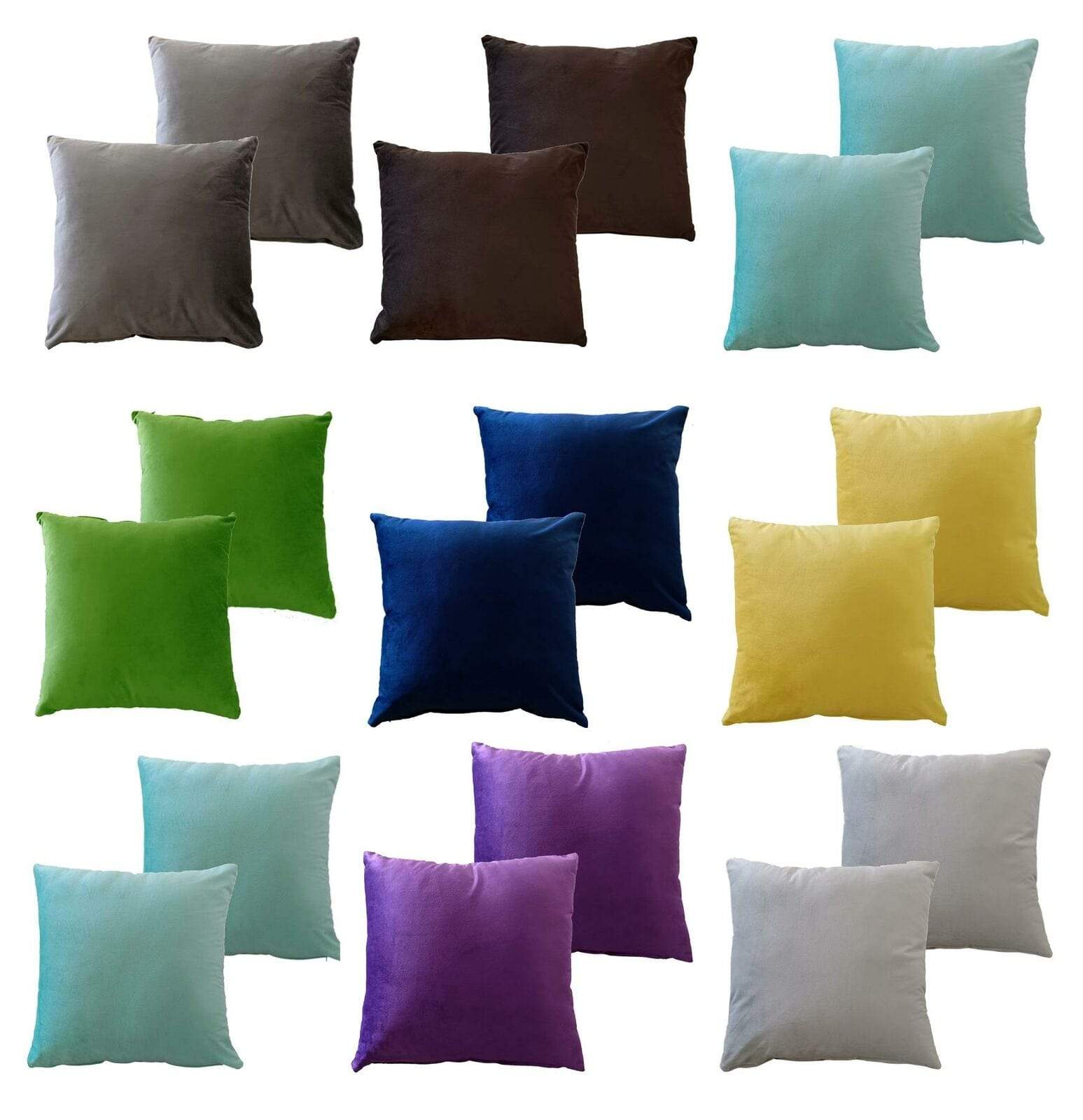 Olivia Rocco Matte Velvet Cushion Covers, Pack of 2, 43 x 43 cm