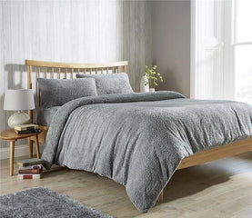 Olivia Rocco Teddy Fleece Duvet Cover Set, Single to Super King
