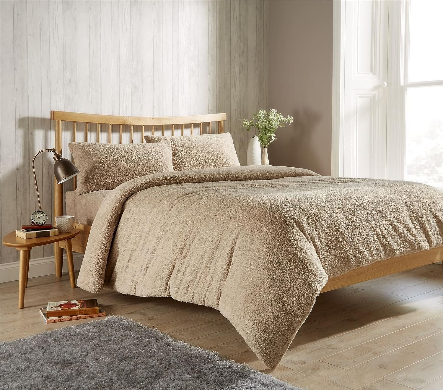 Olivia Rocco Teddy Fleece Duvet Cover Set, Single to Super King