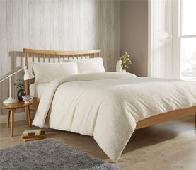 Olivia Rocco Teddy Fleece Duvet Cover Set, Single to Super King