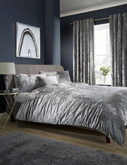 Olivia Rocco Crushed Velvet Duvet Cover Set, Double to Super King