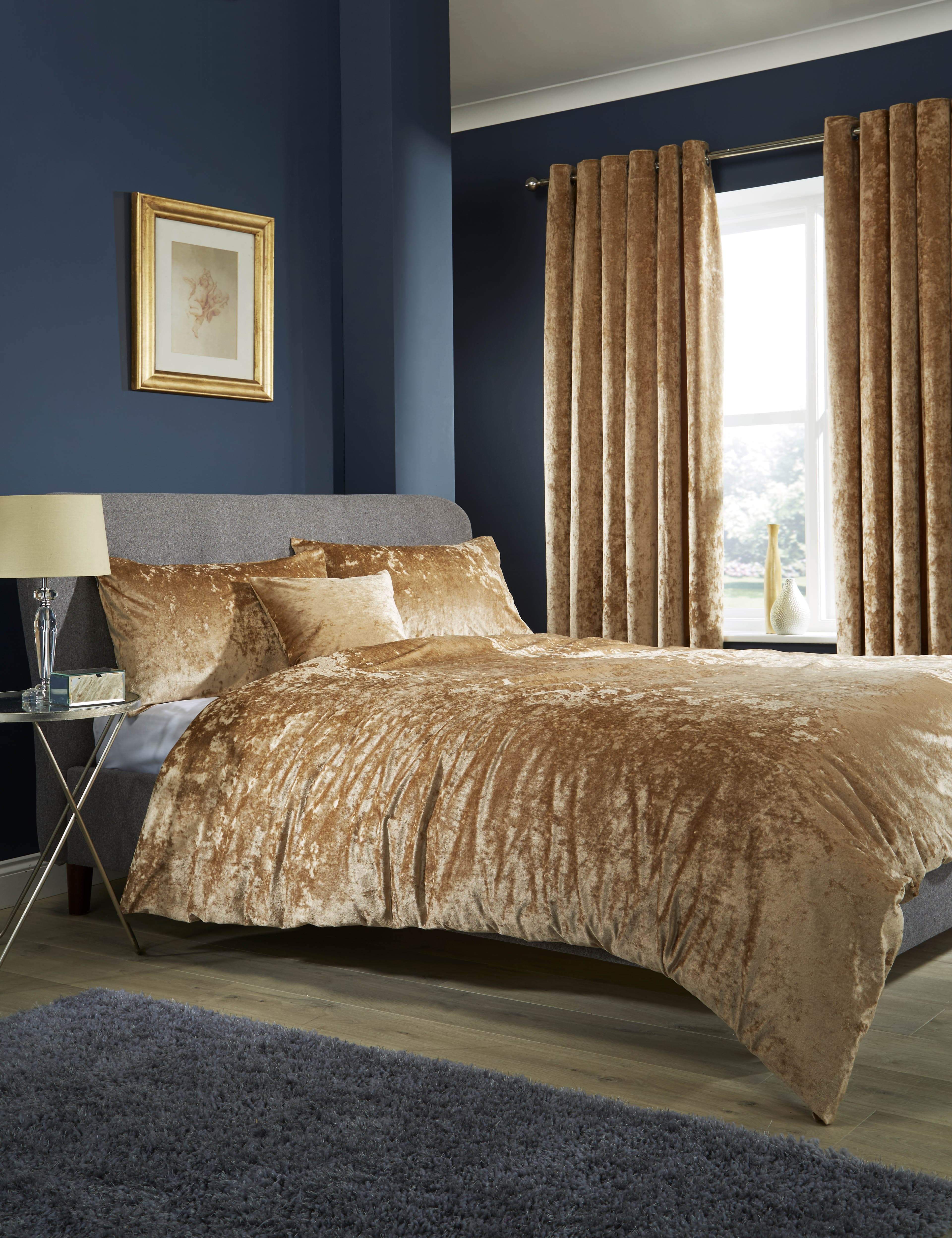 Olivia Rocco Crushed Velvet Duvet Cover Set, Double to Super King