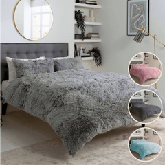 Olivia Rocco Snuggle and Cuddle Faux Fur Duvet Cover Set