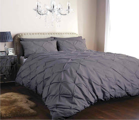 Olivia Rocco Pintuck Duvet Cover Set, Cotton Rich, Five Colours