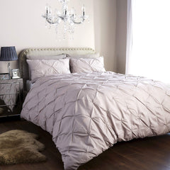Olivia Rocco Pintuck Duvet Cover Set, Cotton Rich, Five Colours