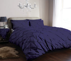 Olivia Rocco Pintuck Duvet Cover Set, Cotton Rich, Five Colours