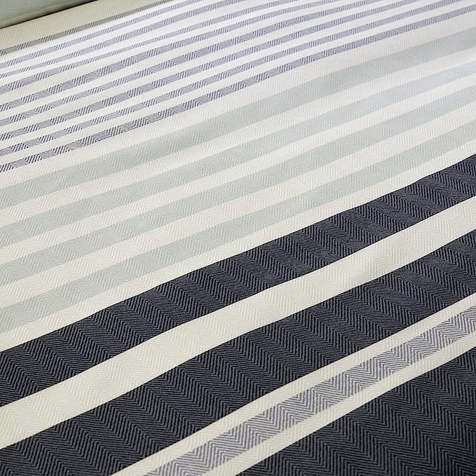 Olivia Rocco Miami Stripes Reversible Duvet Cover Set, Cotton Blend