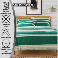 Olivia Rocco Miami Stripes Reversible Duvet Cover Set, Cotton Blend