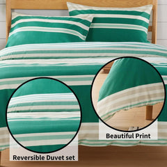 Olivia Rocco Miami Stripes Reversible Duvet Cover Set, Cotton Blend