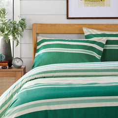 Olivia Rocco Miami Stripes Reversible Duvet Cover Set, Cotton Blend