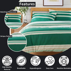 Olivia Rocco Miami Stripes Reversible Duvet Cover Set, Cotton Blend