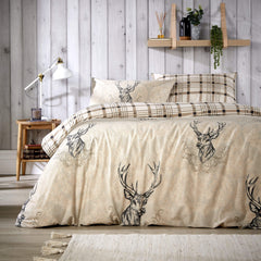 Olivia Rocco Tartan Check Reversible Duvet Cover Set, Cotton Blend