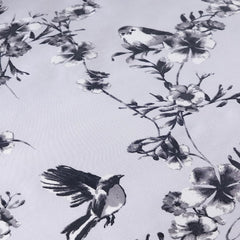 Olivia Rocco Blossom Grey Reversible Quilted Duvet Cover Set